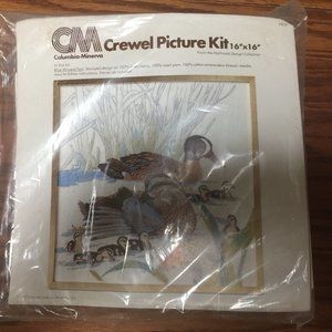 Crewel Picture Kit Ducks Blue Winged Teal #7855